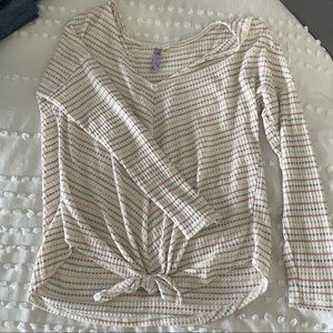 Striped thin sweater